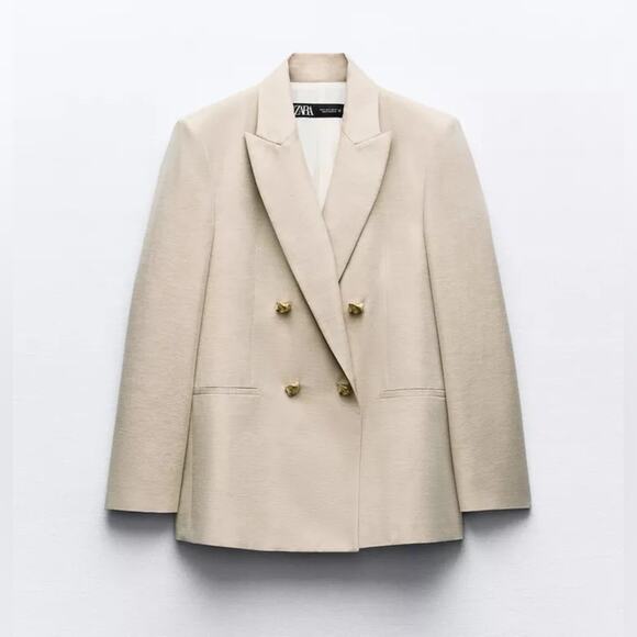 Zara SHINY-EFFECT Matching Suit Set Size Medium - Picture 6 of 15